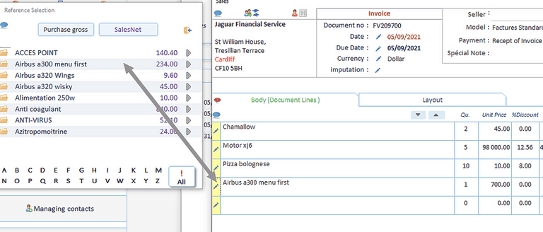 Facture, Factura,Invoice