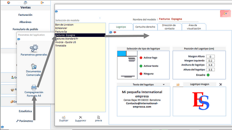 Commercial software Report Layout