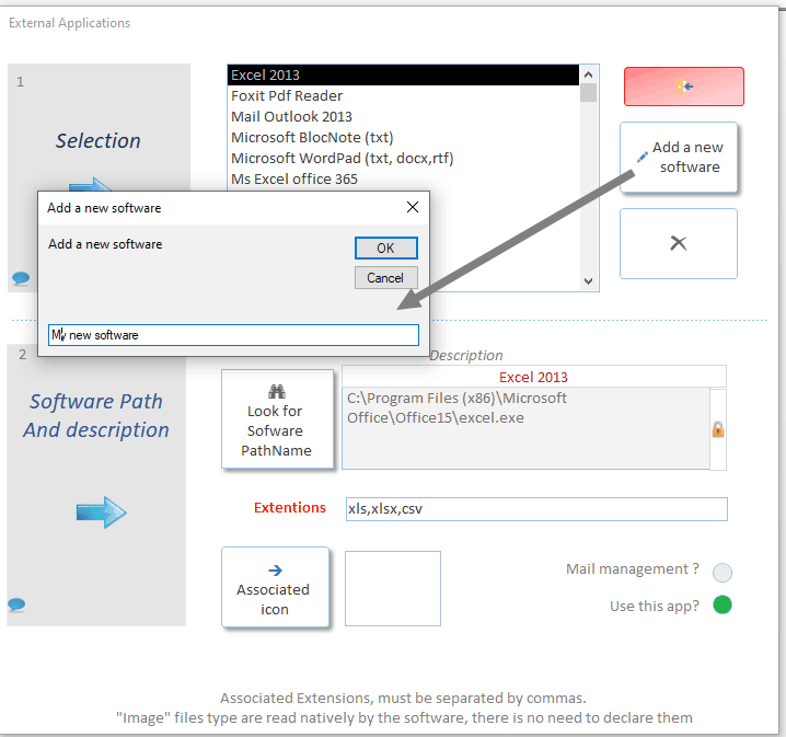 buziness managment : Add a new Software