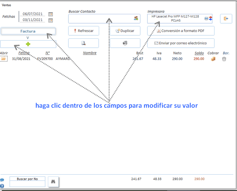 gestion documento commercial